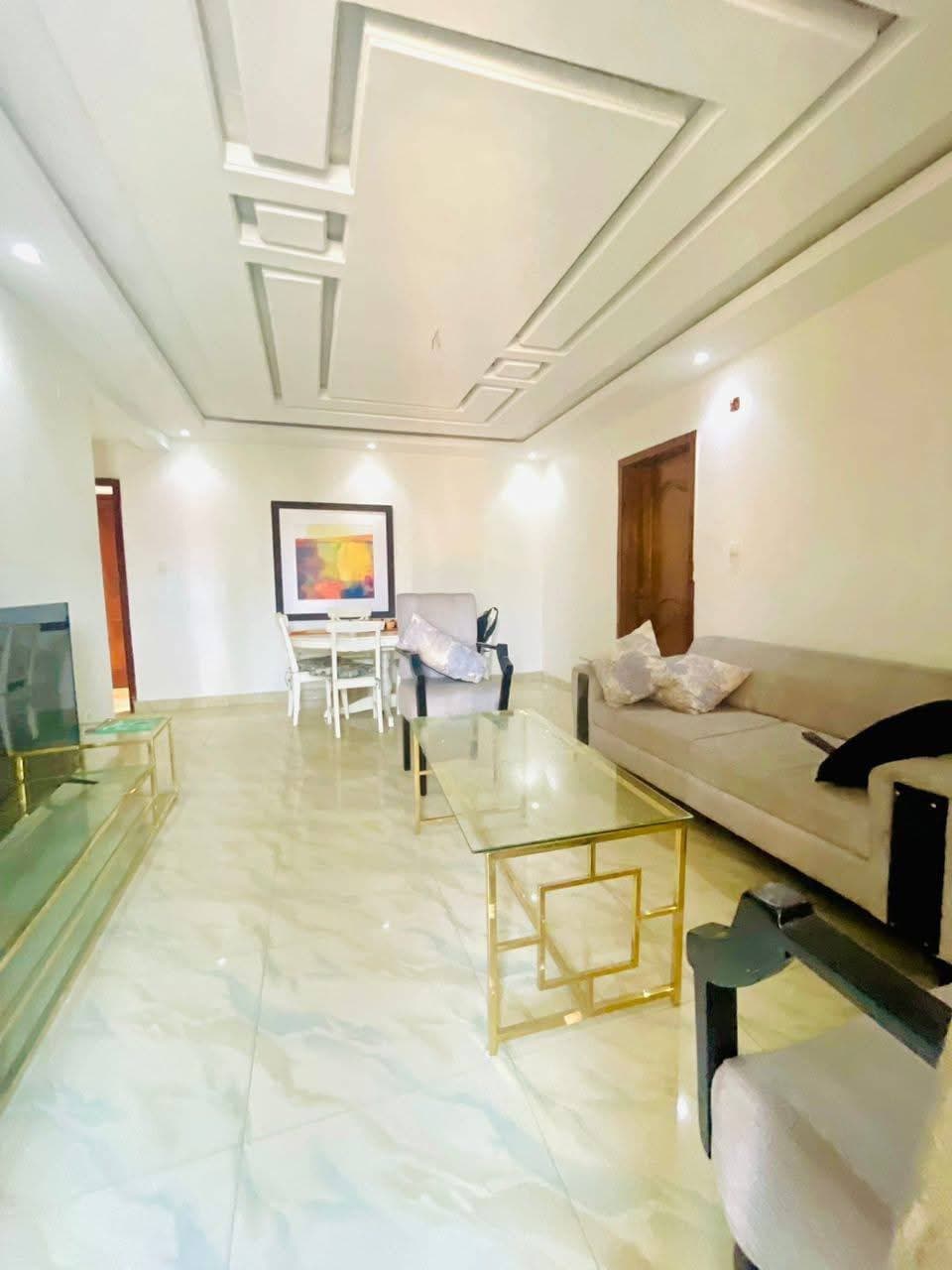 Appartement neuf 2 chambres climatisé avec parking à Ngaliema